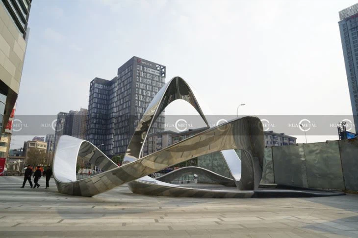  mirror-stainless-steel-public-art-urban-sculpture-for-shopping-mall-square